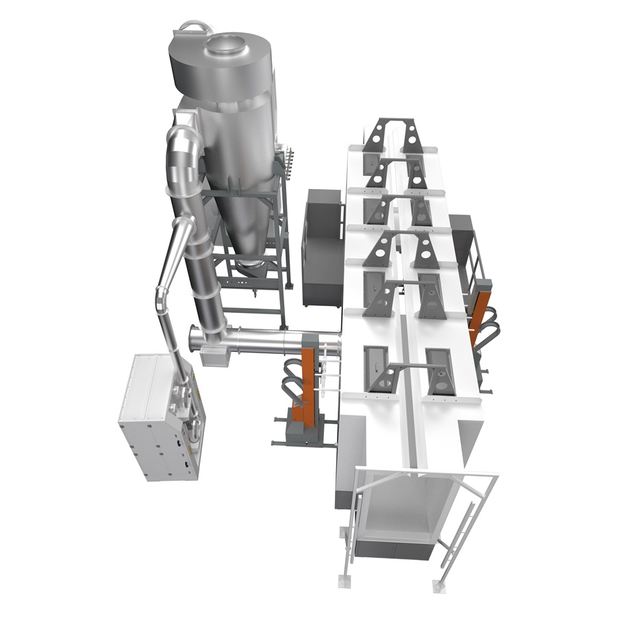 Automatic Powder Coating Cyclone Booth