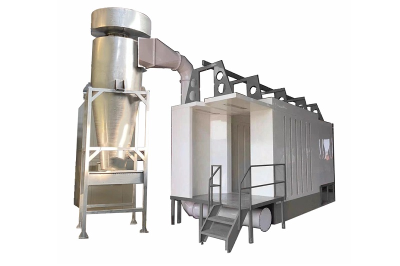 mono cyclone powder coating booth