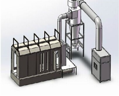 cyclone powder spray booth