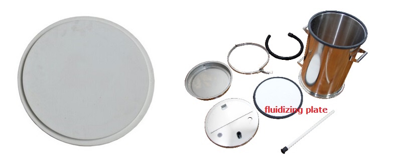 fluidizing plate