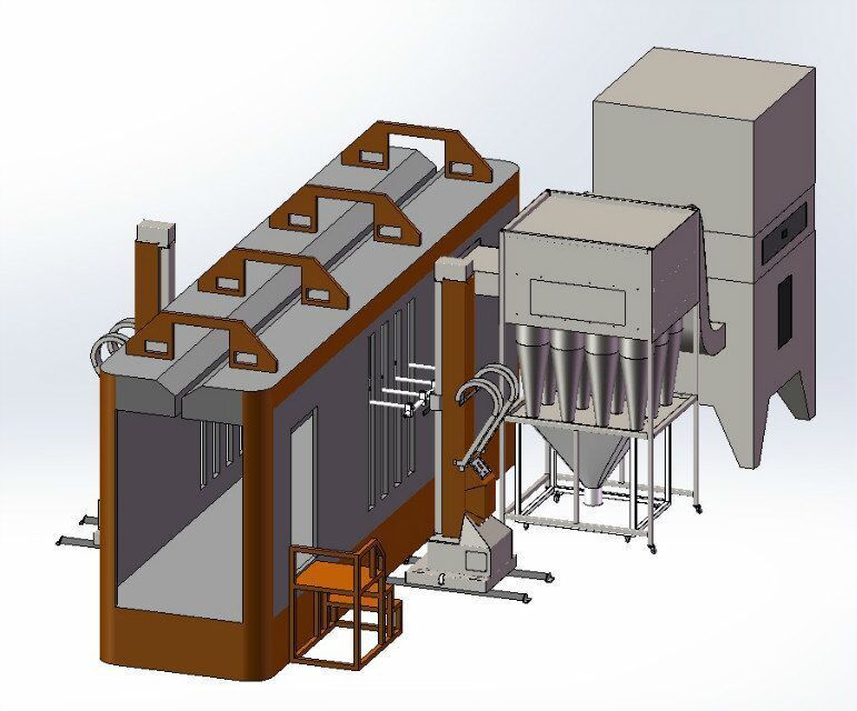 cyclone powder booth