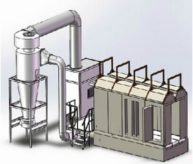 mono cyclone powder spray booth