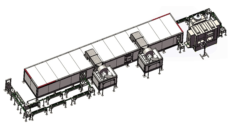 ground conveyor powder coating lines