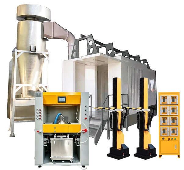 automatic powder coating booth system