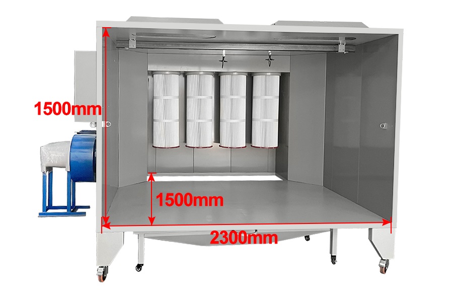 powder coating recovery booth
