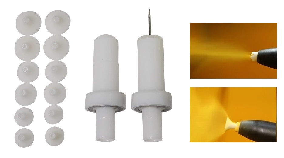 powder coating gun nozzles