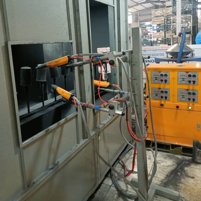 automatic powder coating line
