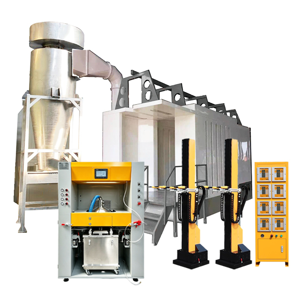 Automatic Powder Coating Booth System for Fast Color Change