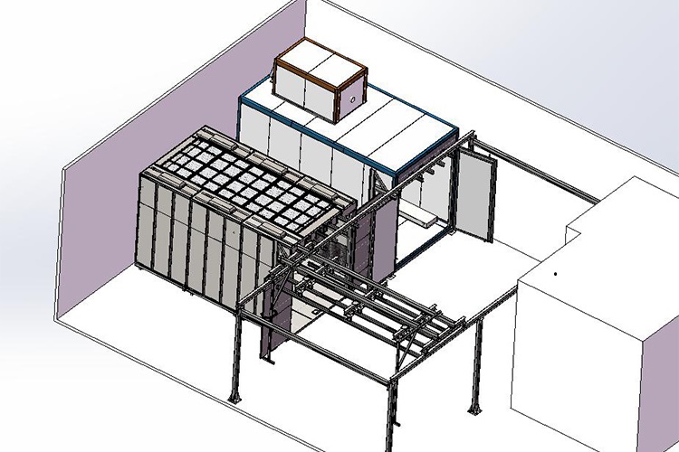 manual powder coating line
