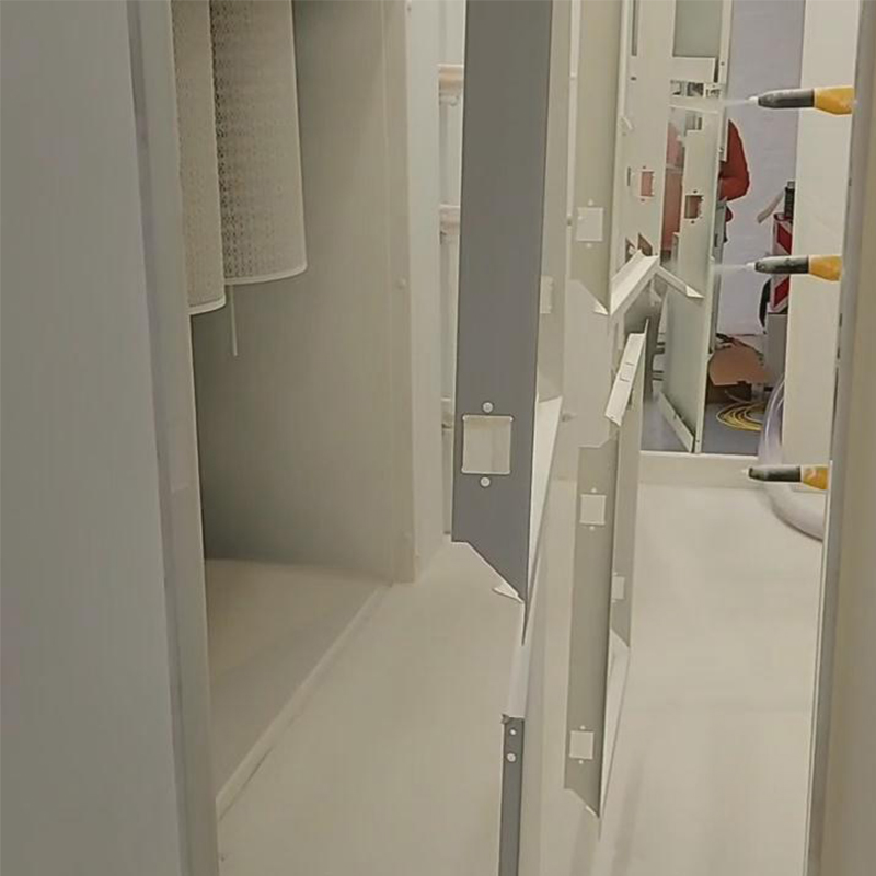 automatic powder coating booth for frames
