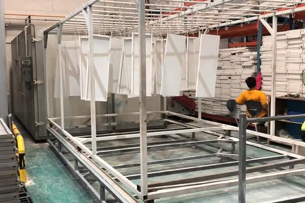 trolley type curing oven