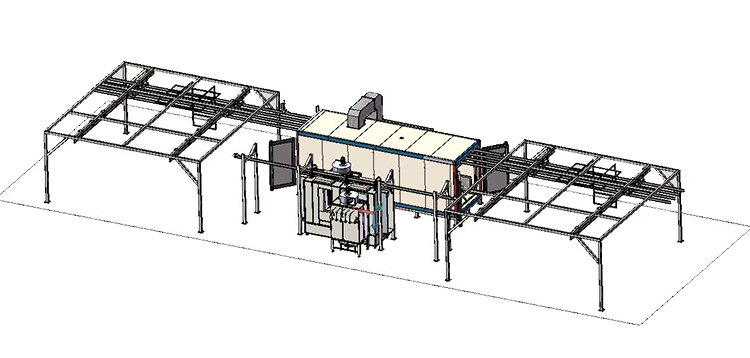manual powder coating line