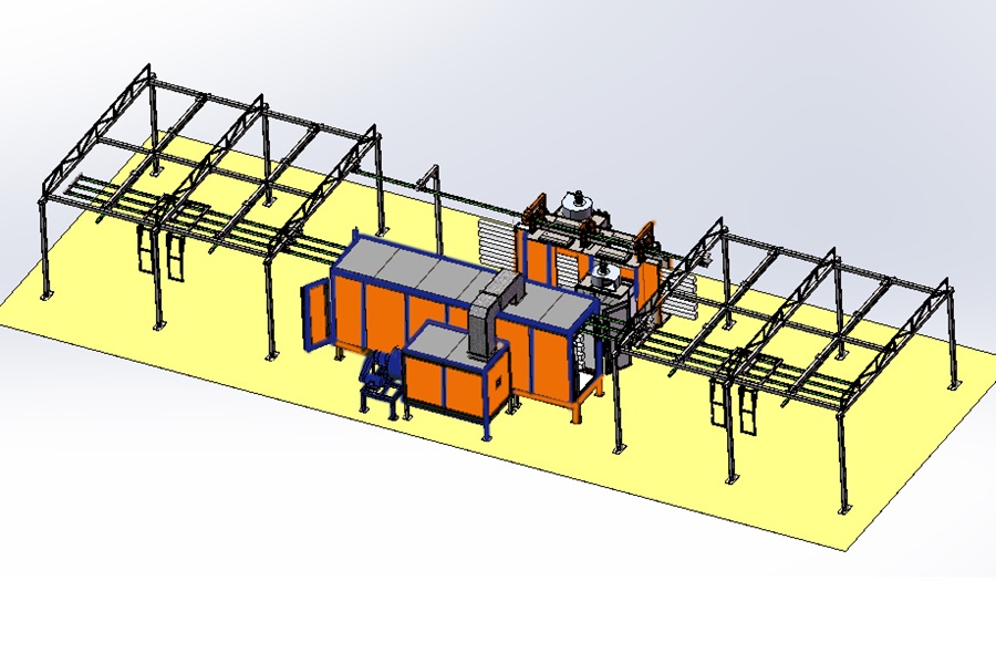 Powder Coating Line for Aluminum Profiles