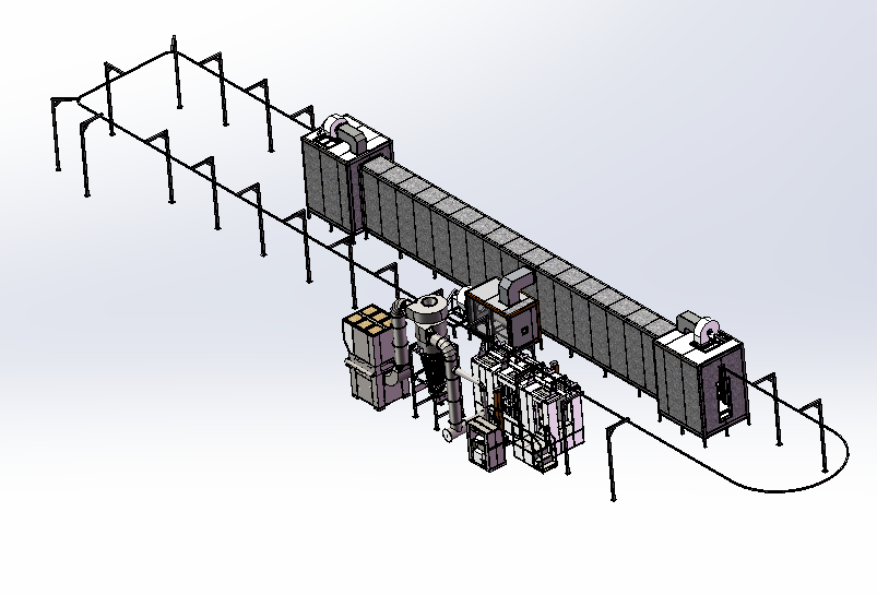 Fully Automated Powder Coating Line