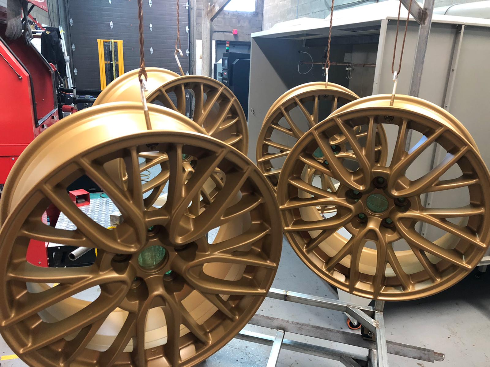 alloy wheel powder coating