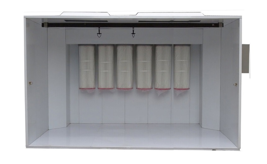 walk-in powder coating booth