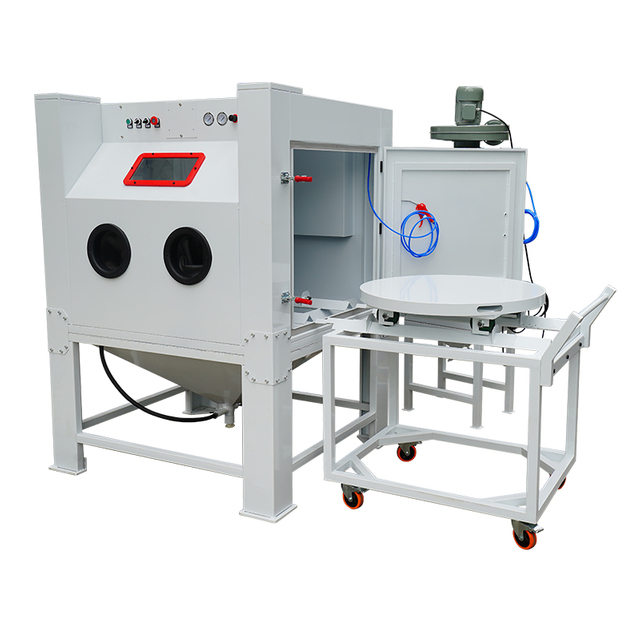 Turntable Sandblasting Cabinet for Alloy Wheels
