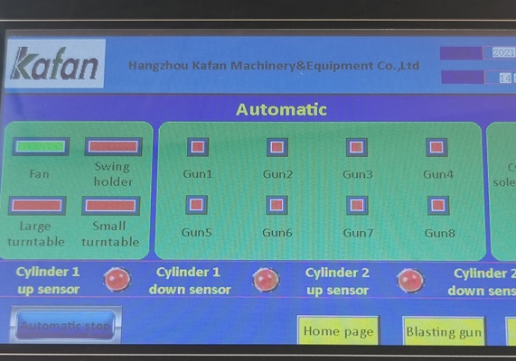 automatic sandblaster PLC