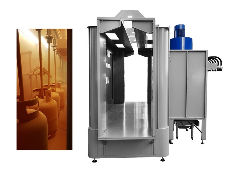 automatic powder coating booth
