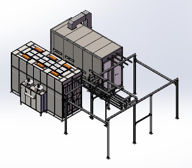 manual powder coating plant