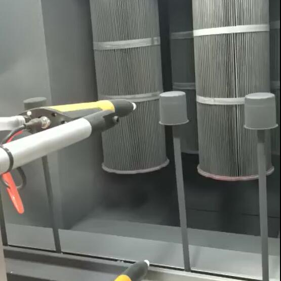 ground rail powder coating line