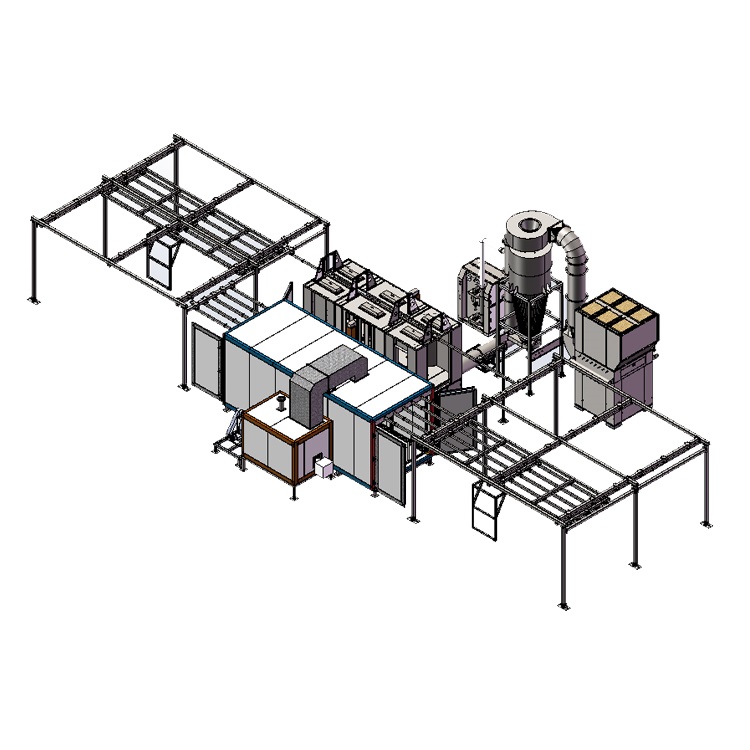 Semi-automated Powder Coating Painting Line