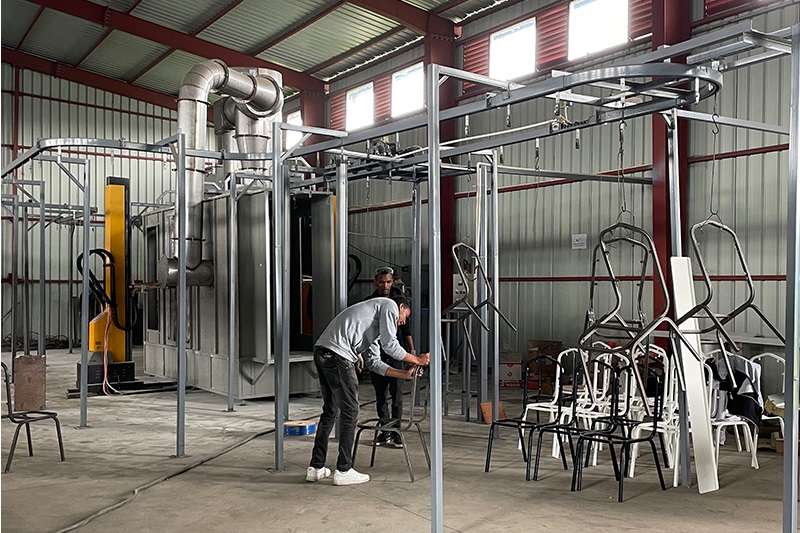 Powder Coating Line for Chairs