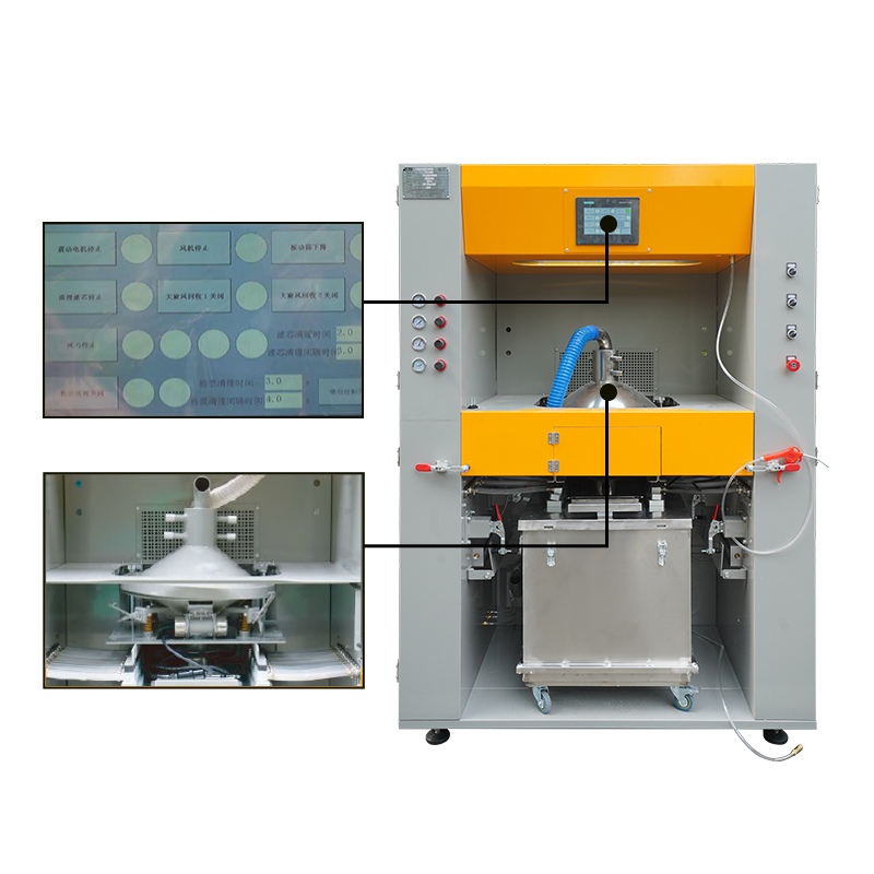 automatic powder coating feed center