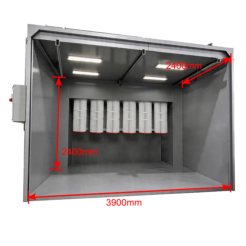 Large Walk-in Powder Coating Booth