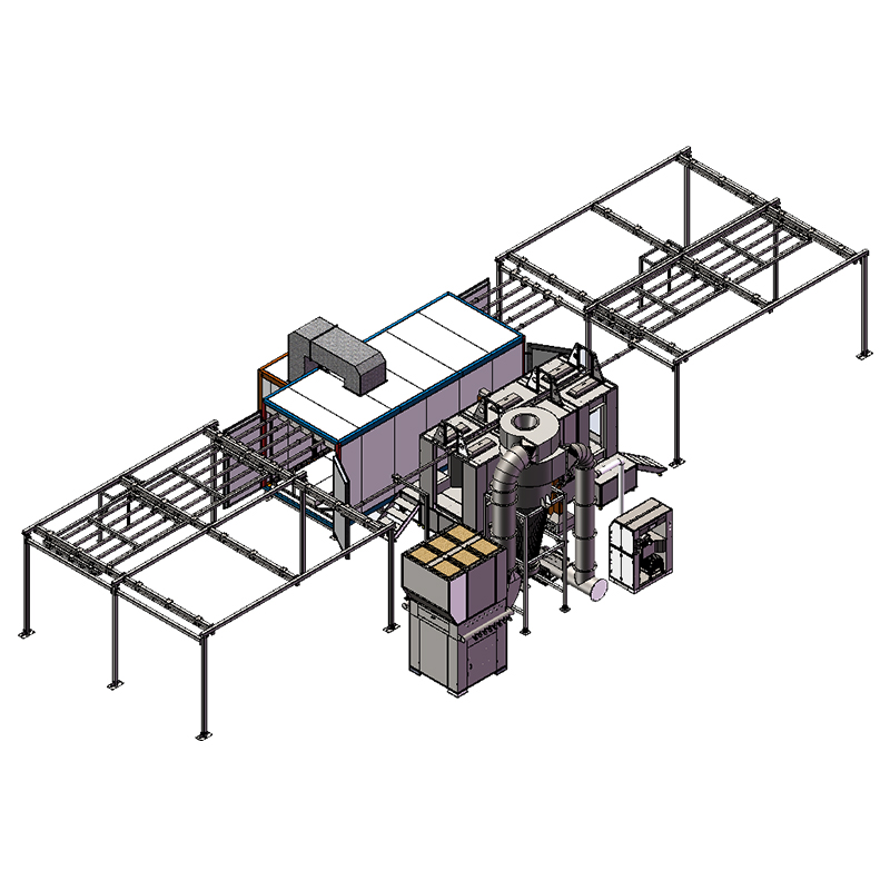 Semi-auto Powder Coating Line with Overhead Carriage