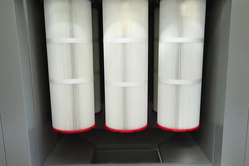 powder coating booth cartridges filters