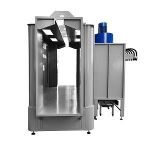 Automatic Powder Coating Booth for Cylindrical Shapes