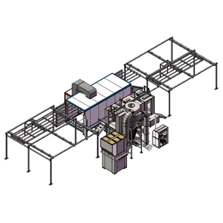 Semi-automated Powder Coating Painting Line