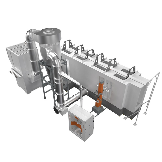 Mono-cyclone Automatic Powder Coating Booth