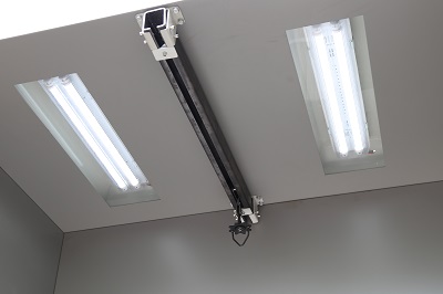 powder booth lighting