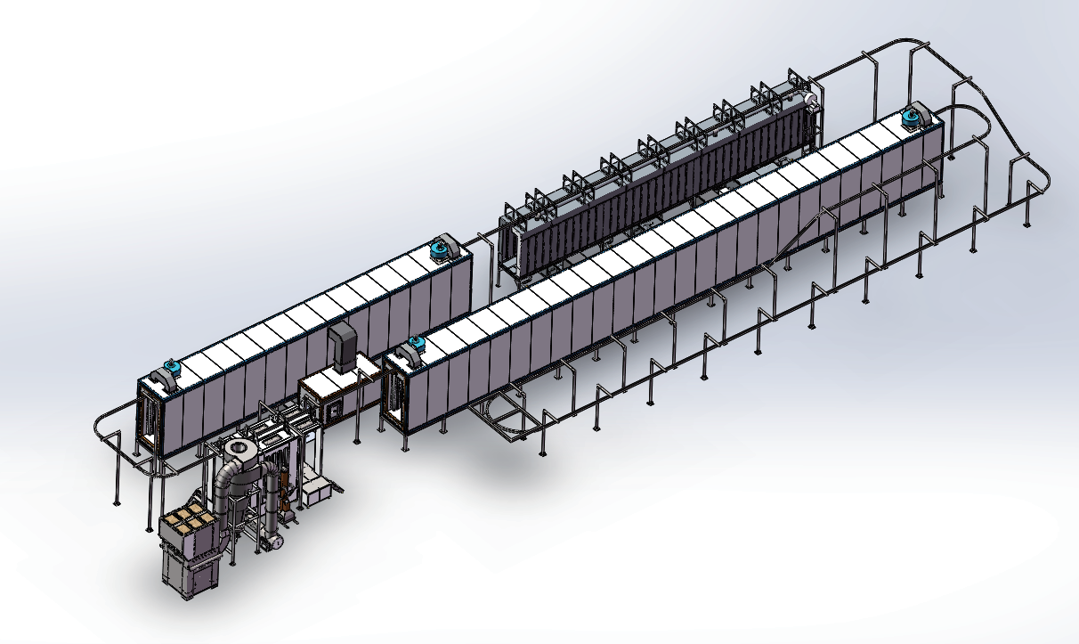 Fully Automatic Powder Coating Line with Pretreatment