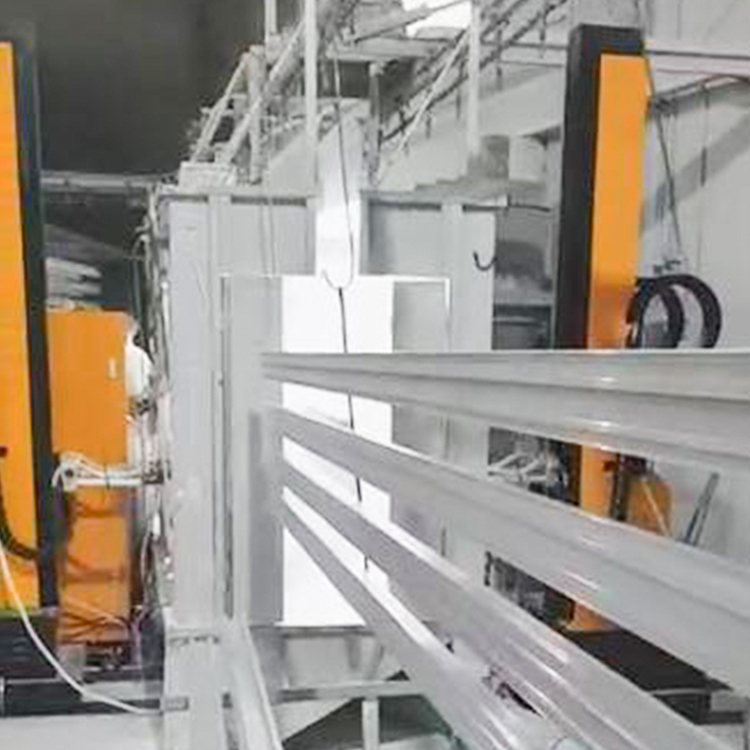 automatic powder coating booth for profiles