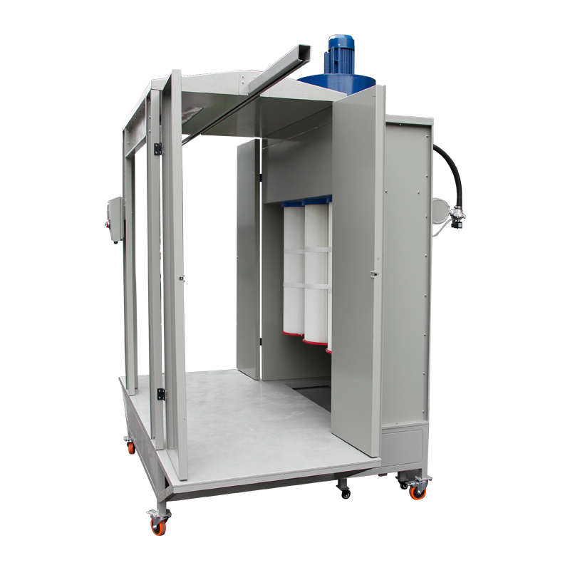 pass through powder coating spray booth (5)