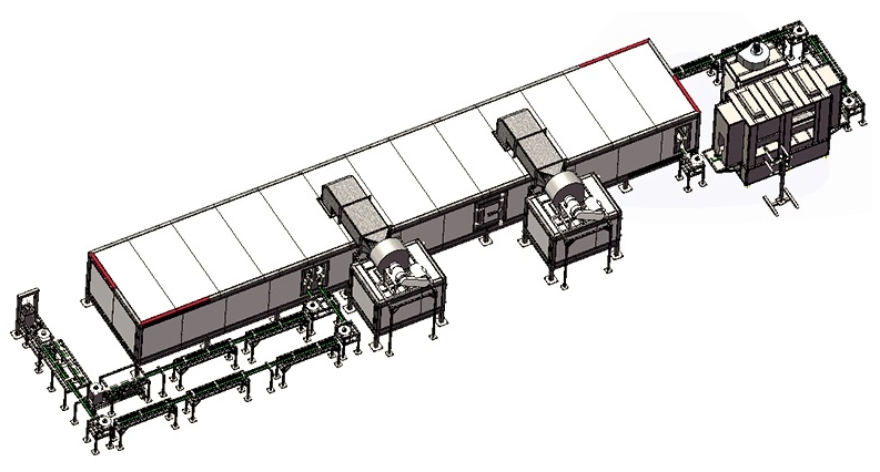 Ground Conveyor Automatic Powder Coating Line