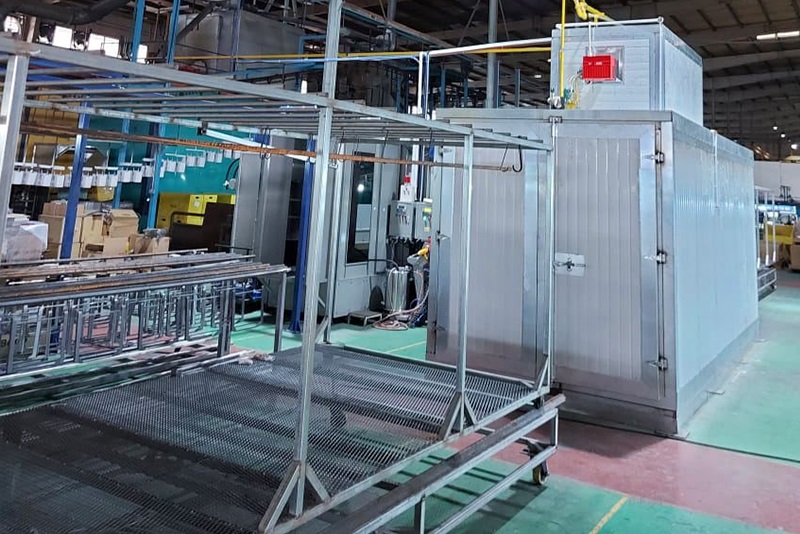 manual powder coating plant